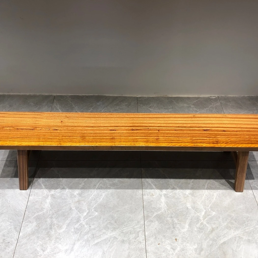 乌金木长条凳家用办公中式简约条凳实木复古茶桌椅禅意新中式凳子