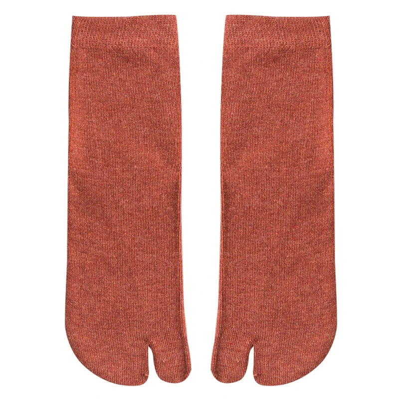 女士袜二趾袜木屐袜春秋吸汗中筒袜棉袜高筒袜人字拖袜子加绒加厚