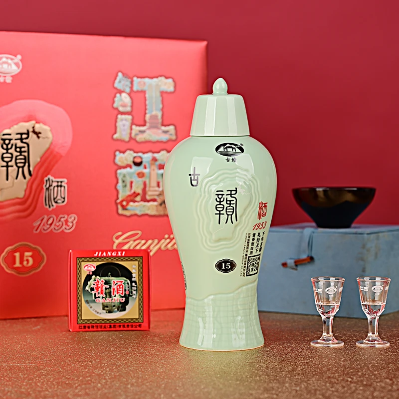 古赣江西赣酒大曲坤沙工艺1953【15周年】酱香型53度白酒53度500