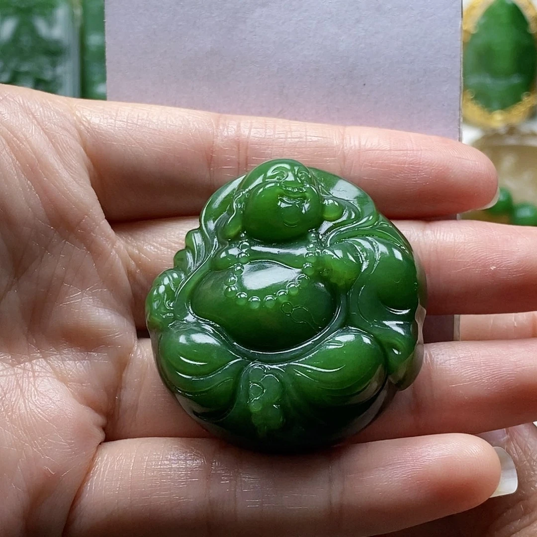 和田玉（碧玉）颈饰未镶嵌