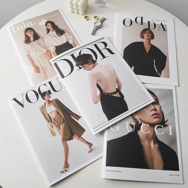 ins网红杂志书本 拍照道具封面人物装饰摆件背景家居软装服装摄影