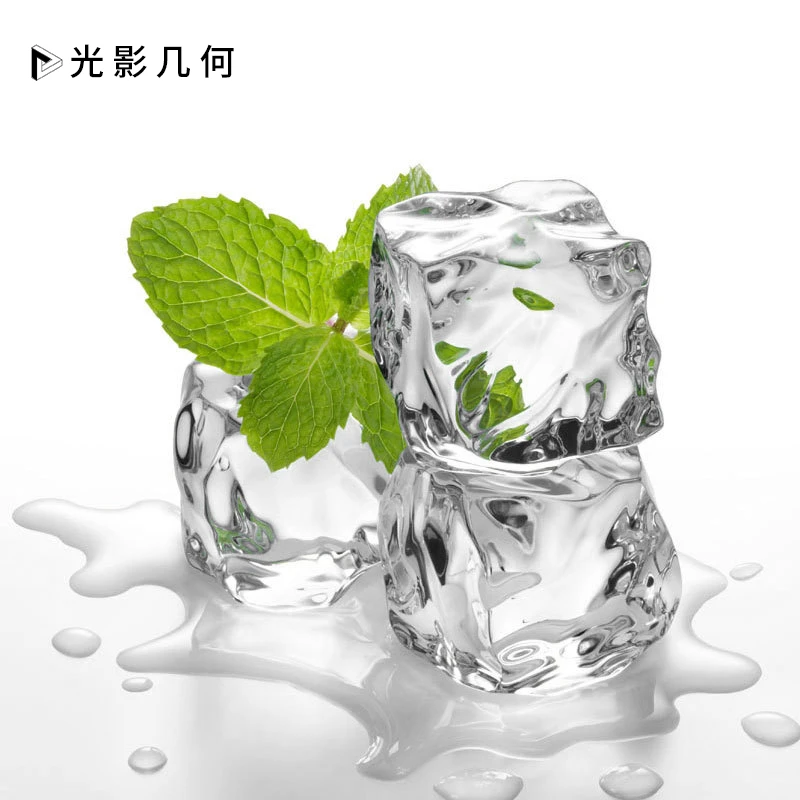 摄影道具仿真冰块亚克力拍照几何拍摄美食化妆品饰品摆件拍摄道具