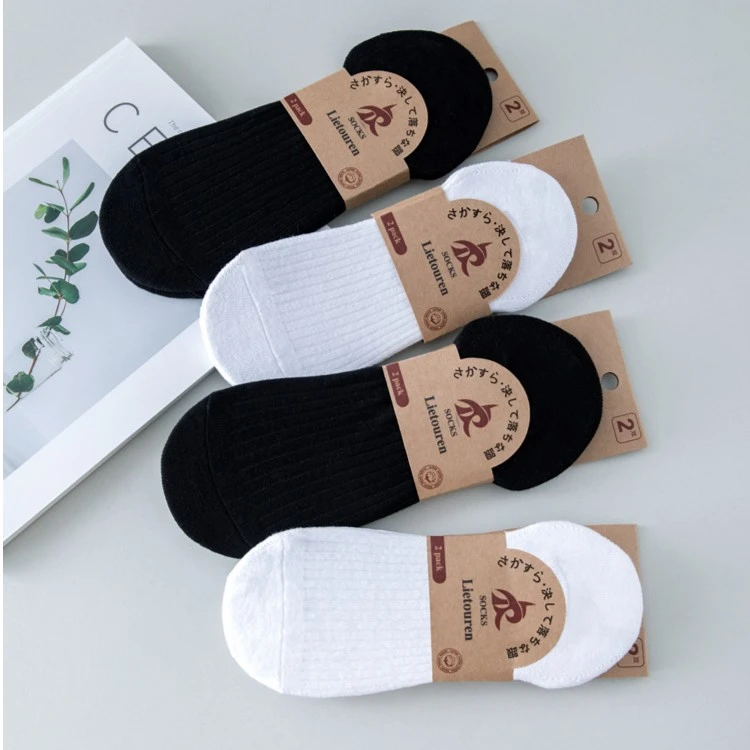 纯棉袜子男短袜春秋款防臭吸汗运动白色低帮船袜女不掉跟夏季透气