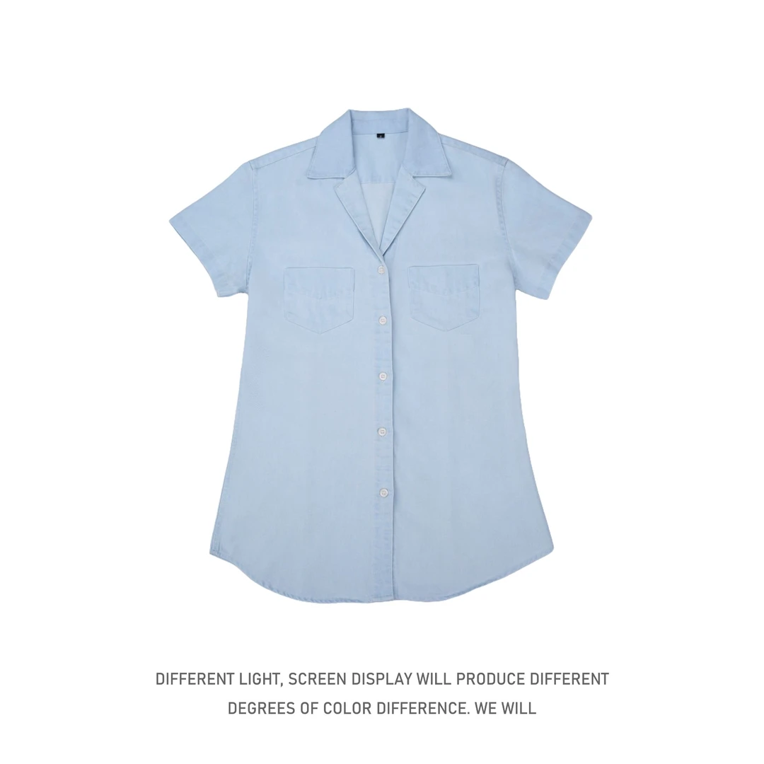 经典小众牛仔衬衫女