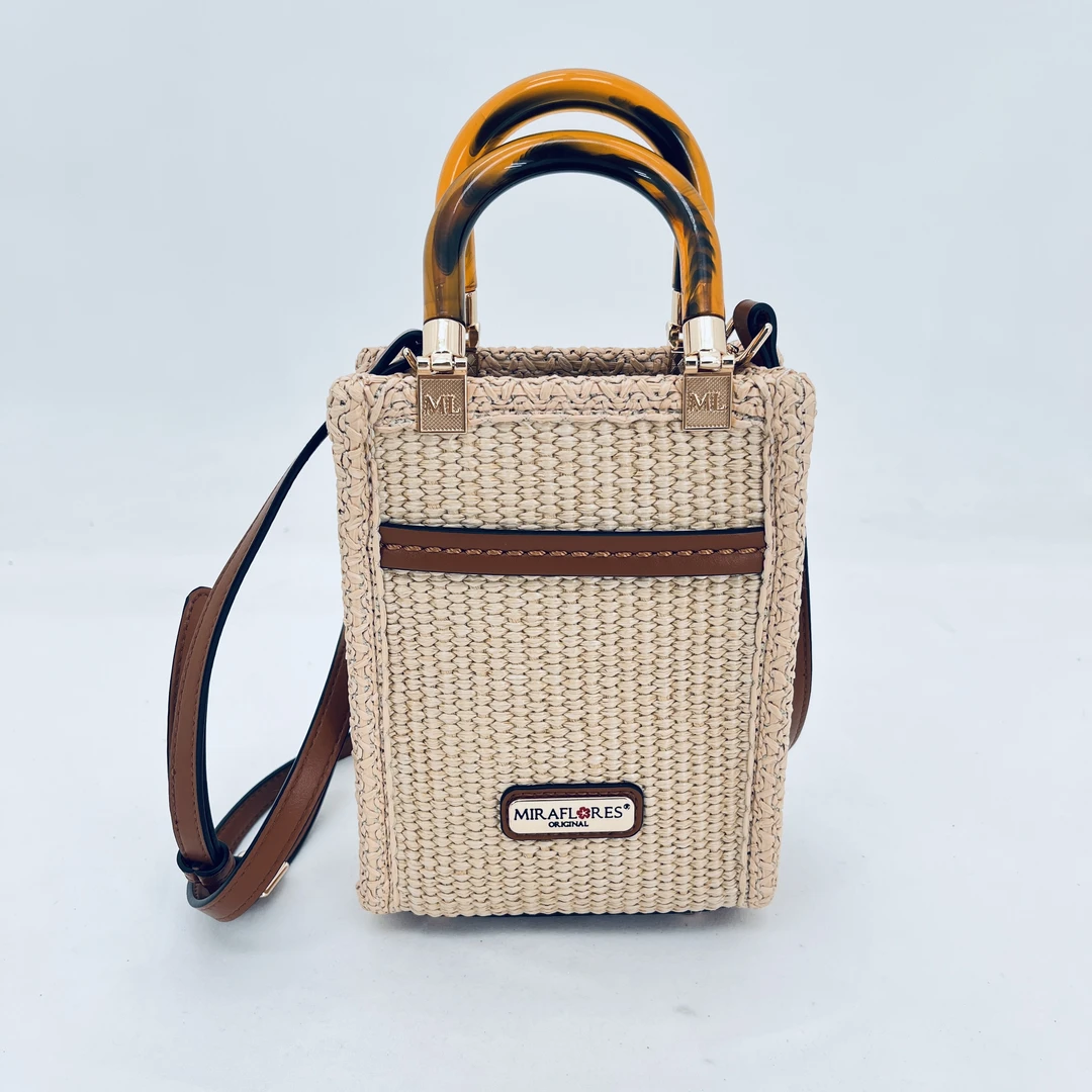 MIRAFLORES 草编包百搭编织包单肩女士潮流包时尚包便携休闲包