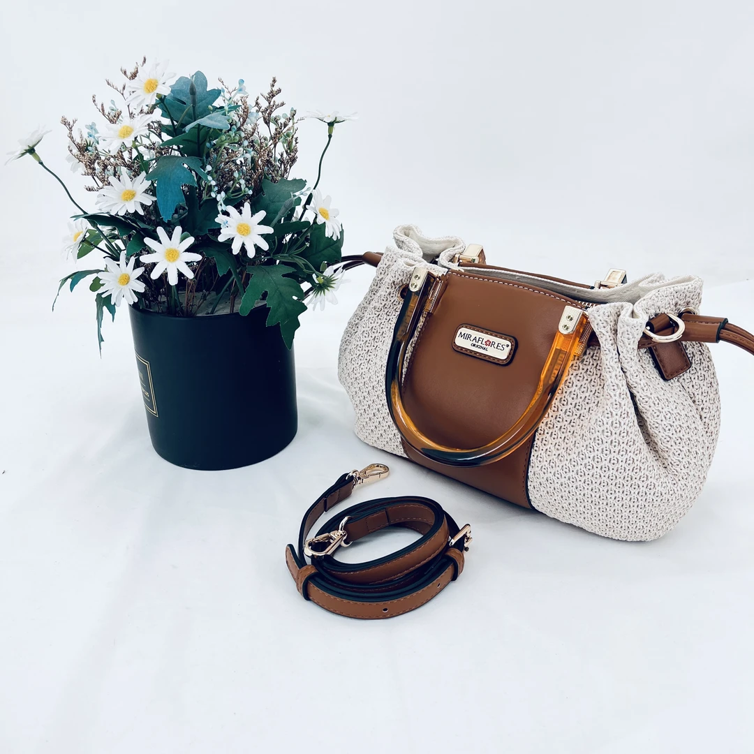 MIRAFLORES 新款编织包通勤休闲单肩斜挎包百搭手提包褶皱云朵包