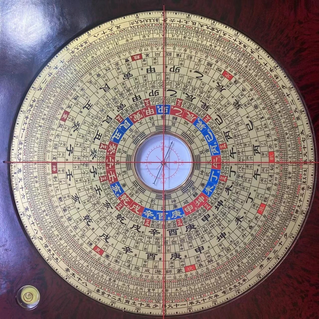 山龙头崇道堂6寸三合/综合铜面罗盘（新款）专业高精度指南针罗经