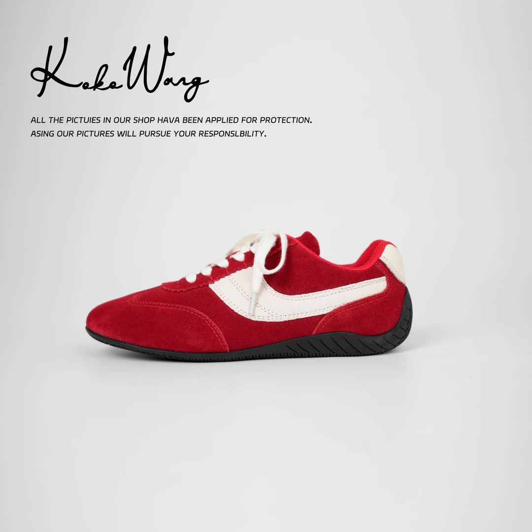 KOKOWANG内增高小个子真皮阿甘鞋复古高级休闲德训鞋542474L03X03