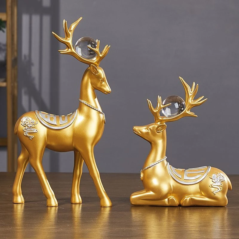 轻奢高档新中式酒柜电视柜摆件客厅玄关装饰品大气高级感新房摆设