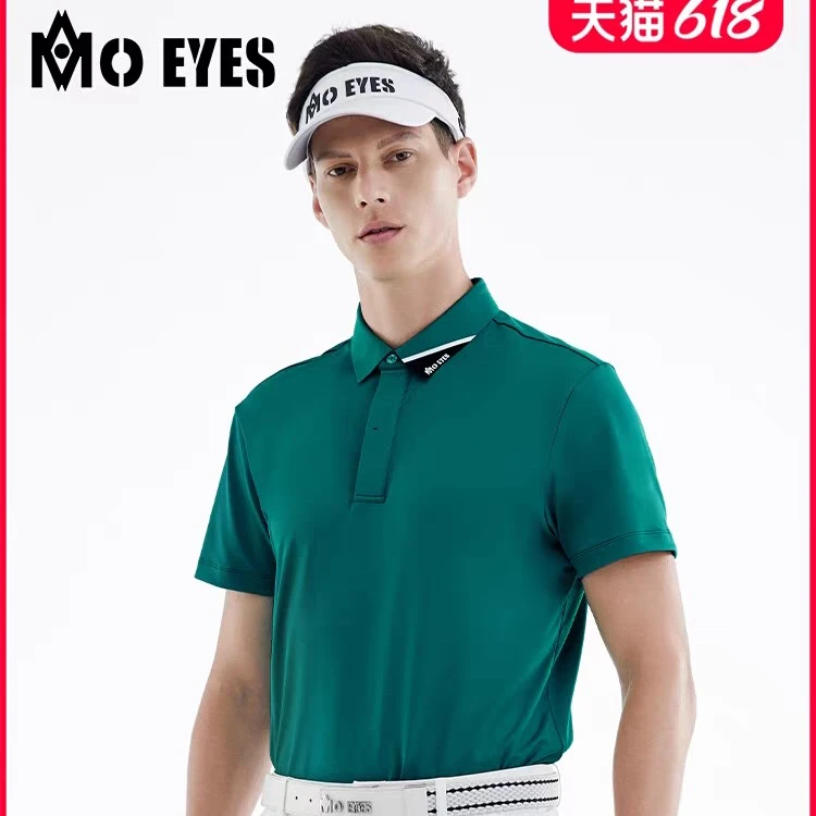 MO EYES魔眼高尔夫短袖男士运动T恤上衣透气速干polo衫男装