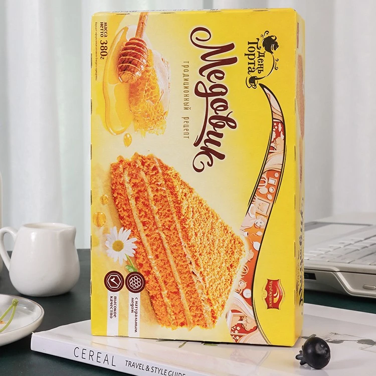 俄罗斯进口提拉米苏西式糕点巧克力味蜂蜜多口味蛋糕甜品