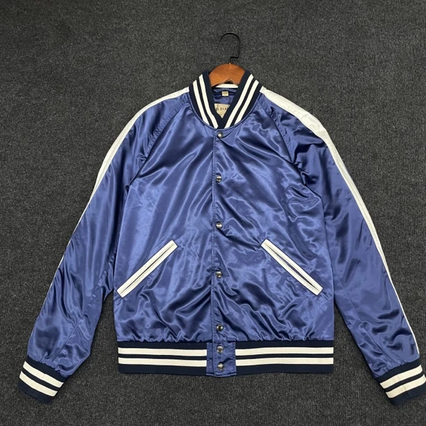 Burberry巴宝莉/条纹拼接缎面夹克外套/9.9新/48码