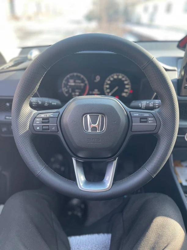 适用于本田CRV思域型格雅阁HRV专车专用手缝全包把套方向盘套