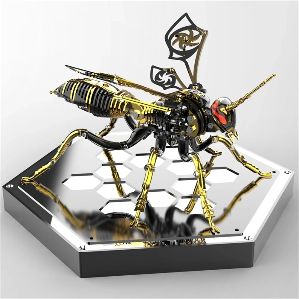 3d金属拼装模型机械昆虫拼图手工创意礼物玩具仿真送男友送孩子