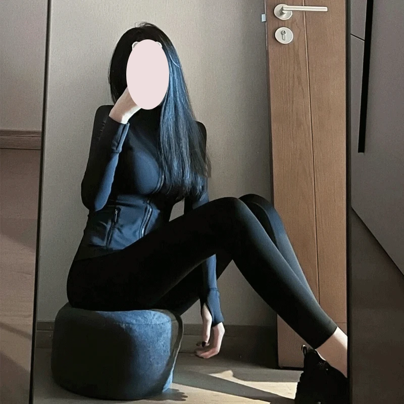 苏缇妮运动套装女初秋长袖显瘦冰丝速干透气跑步防晒衣紧身健身裤