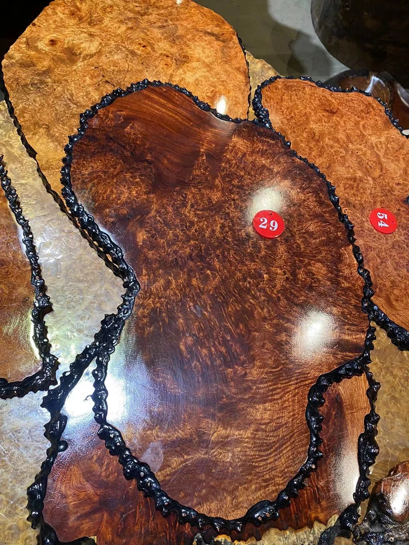 精品缅花瘿木大果紫檀树瘤影木樱木缅甸花梨瘤疤干泡盘壶承底拖