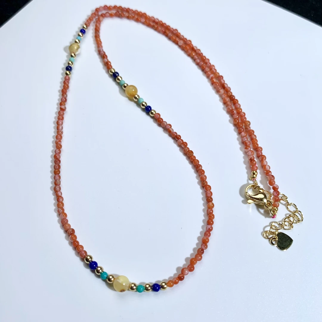 【大猫珠宝】南红小米珠项链 KT24101124