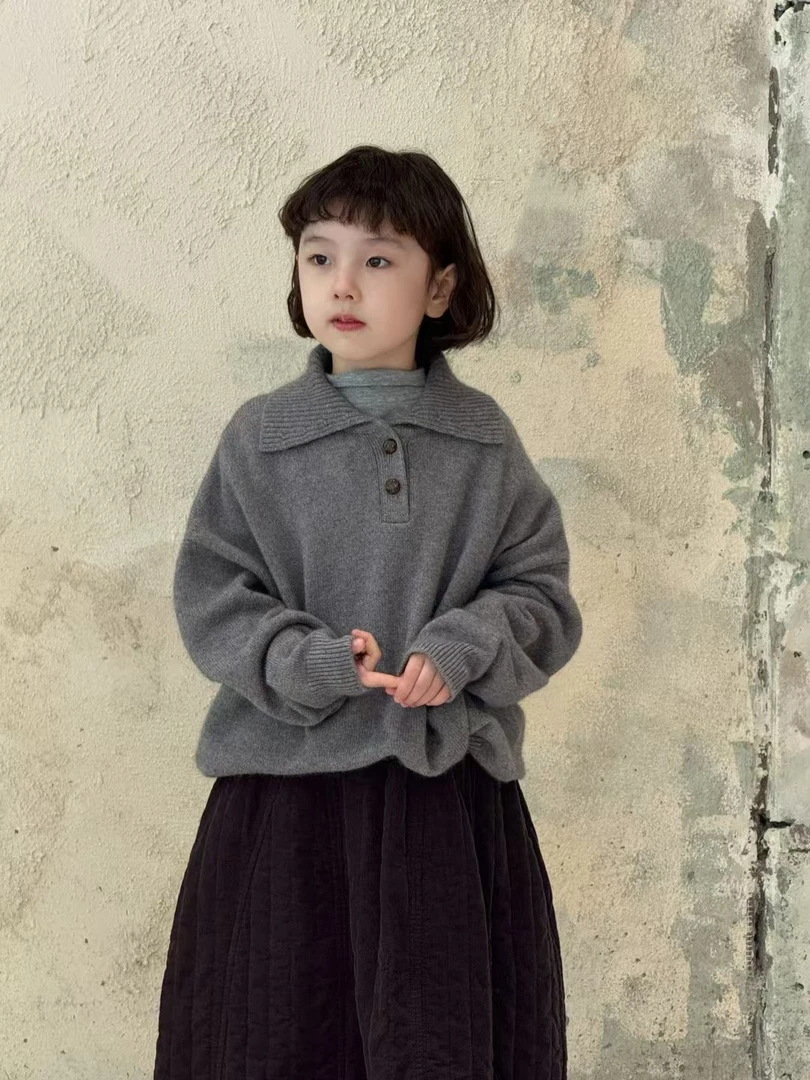 九子-韩国设计师亲子童装毛衣 Y055