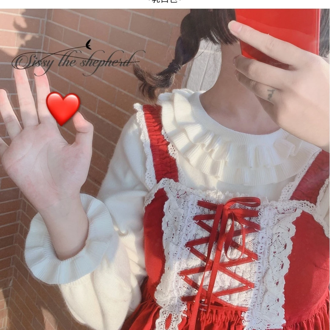 【镇店之宝】原创 低领毛衣 Lolita秋冬内搭可爱温柔风内搭
