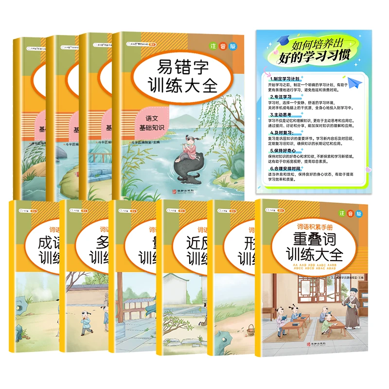 【全国通用】小学生1-6年级词语训练大全 认识更多字提升识字量