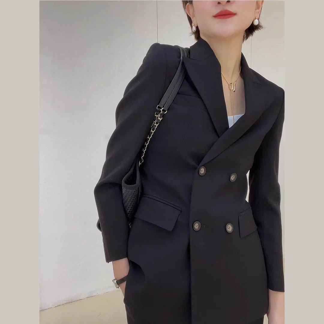 【西装套装】2025秋新款职场修身女式西服时尚显瘦收腰西装套装1692