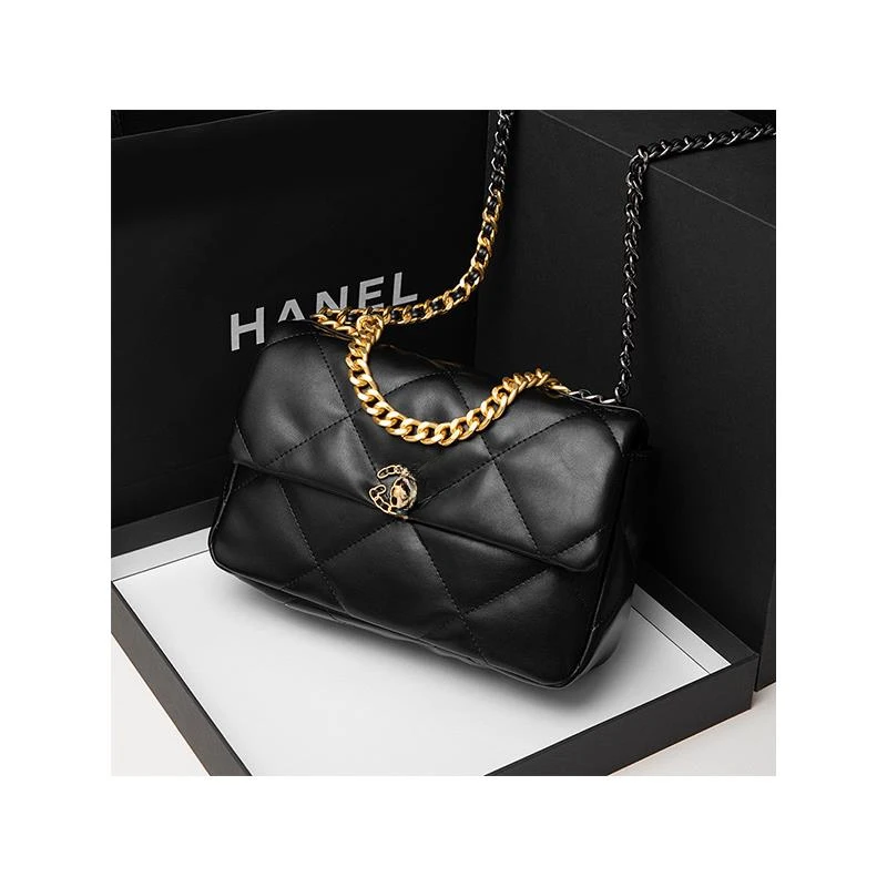 QINGYI 菱格女包云朵包2024新款手提链条包小香风单肩斜挎包包