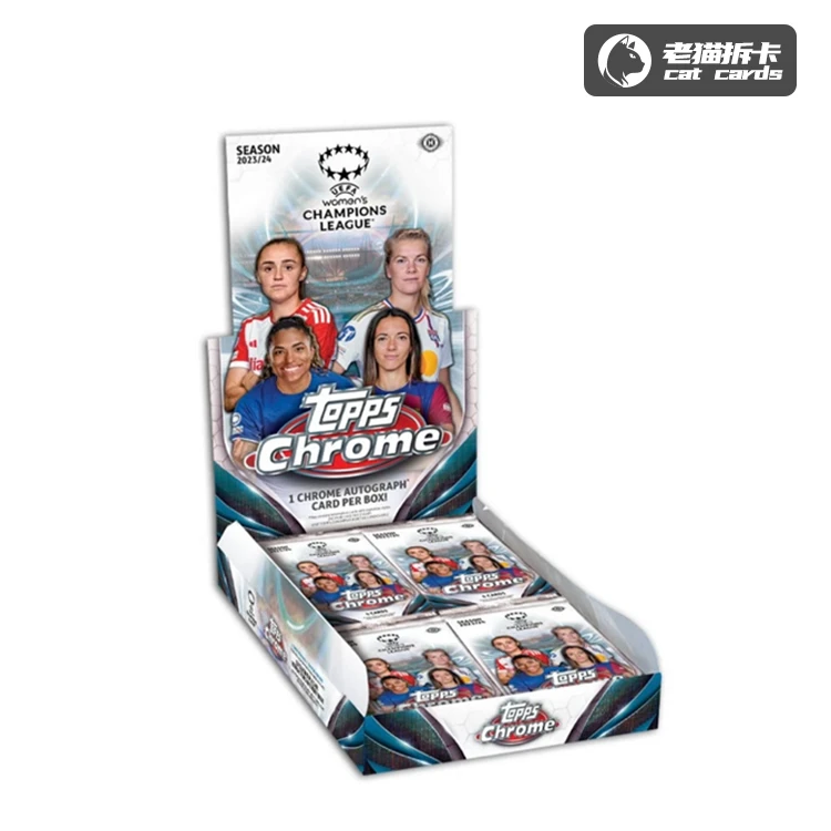 Topps 【拆盒】 23-24 女足 欧冠 Chrom Hoppy 球星卡 盲盒