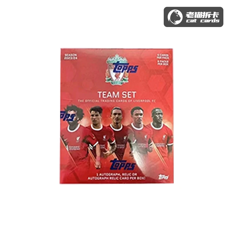 Topps 【拆盒】 23-24 赛季 利物浦队盒 球星卡盲盒