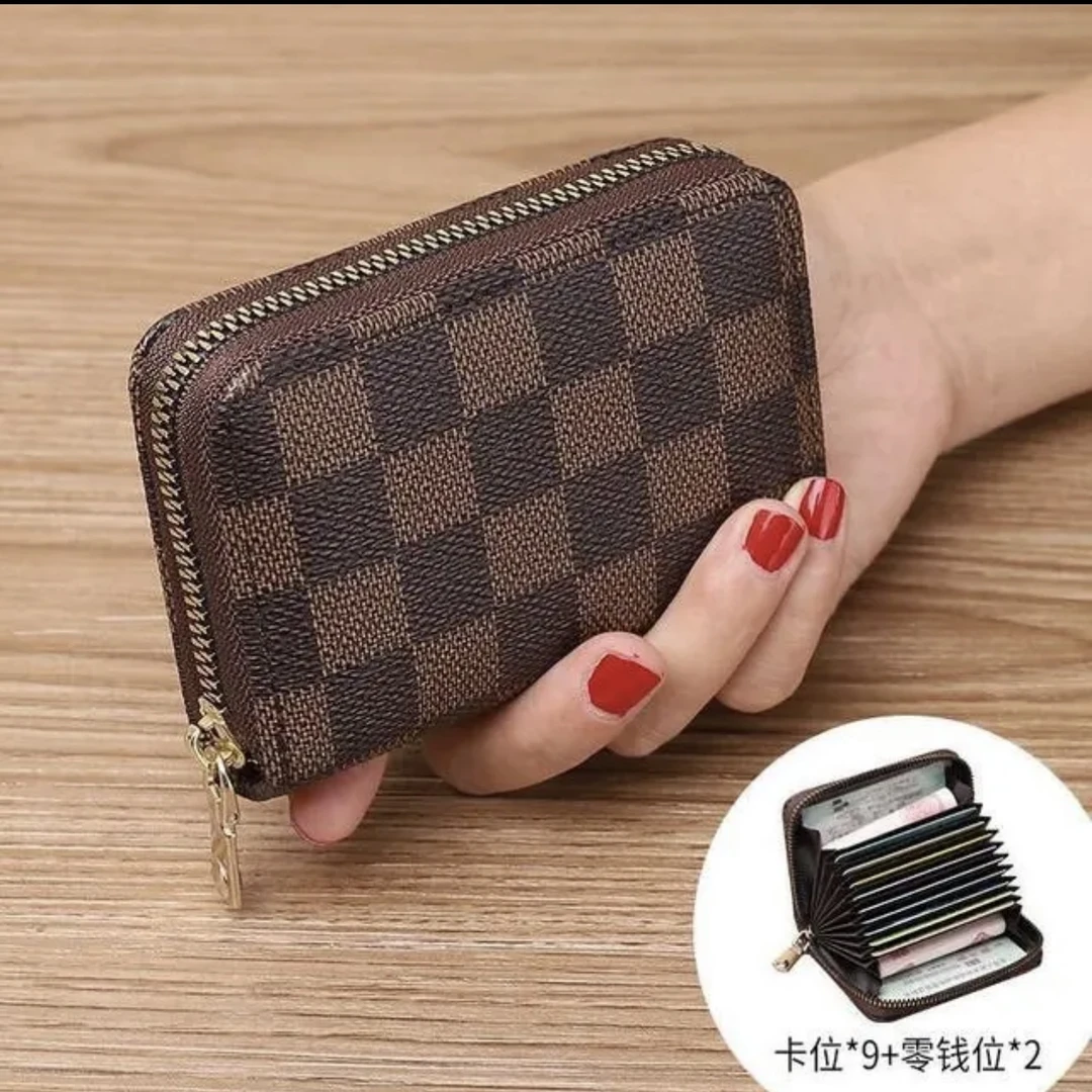 防消磁多功能银行卡拉链卡片夹防盗刷女式男士小卡包多卡位零钱包