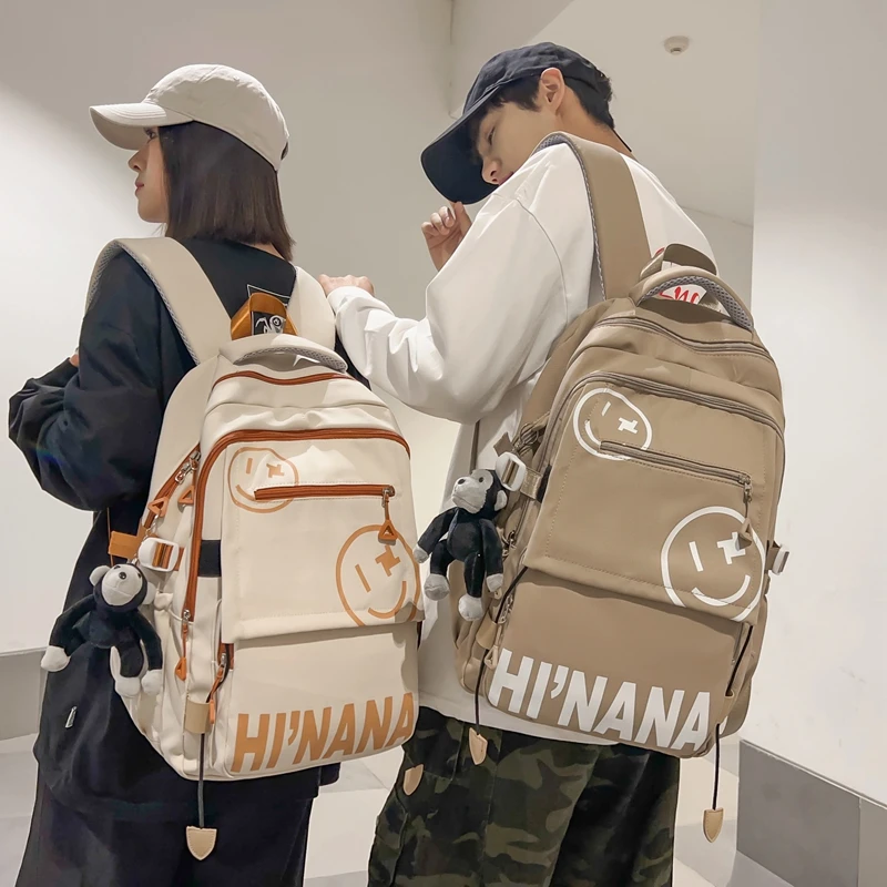 芭特莉书包  日常百搭双肩包初中生高中生大学生旅行背包减负防水