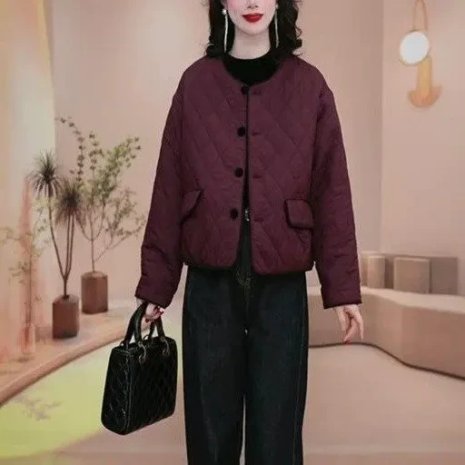 2024冬季新款气质时尚百搭显瘦减龄洋气保暖棉衣外套棉服