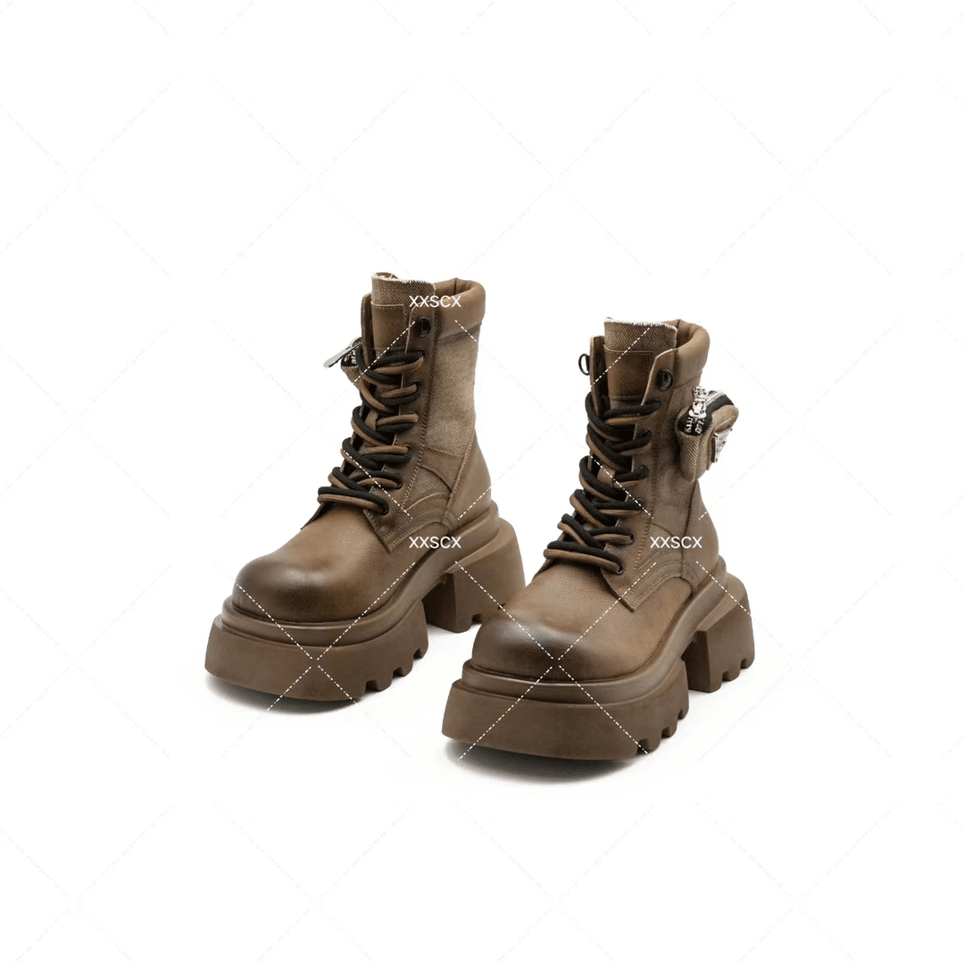 小小苏新款透气风厚底休闲百搭夏季潮流女靴