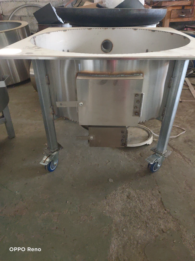 加厚无烟柴火灶气化炉农村户外火炉口径80公分不锈钢