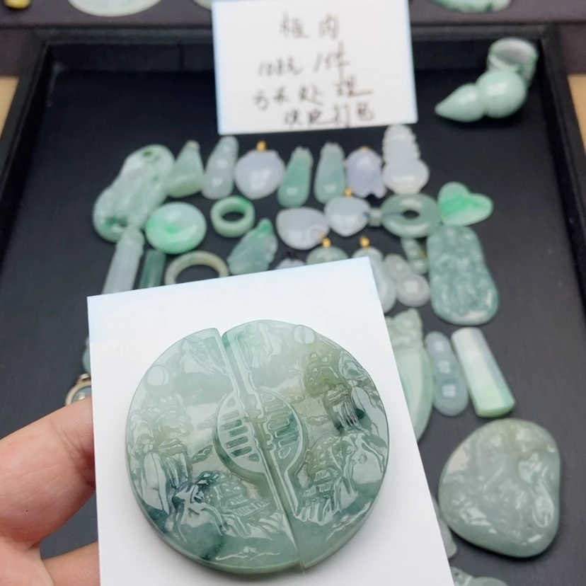 【闪购商品】翡翠颈饰未镶嵌白*壮
