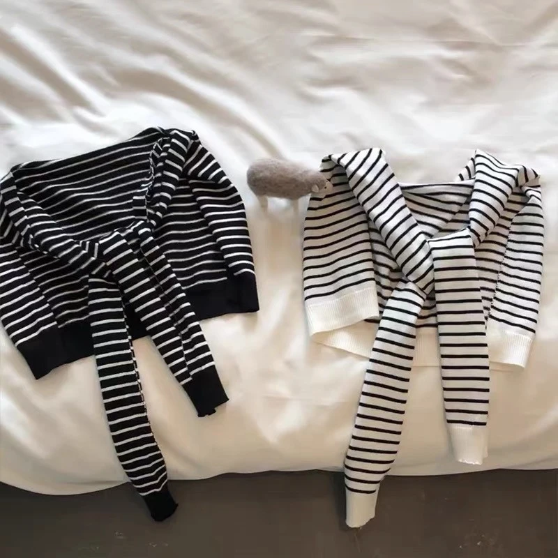 春秋针织日式条纹披肩外搭夏季办公室空调房护颈搭肩女围巾XZ-143