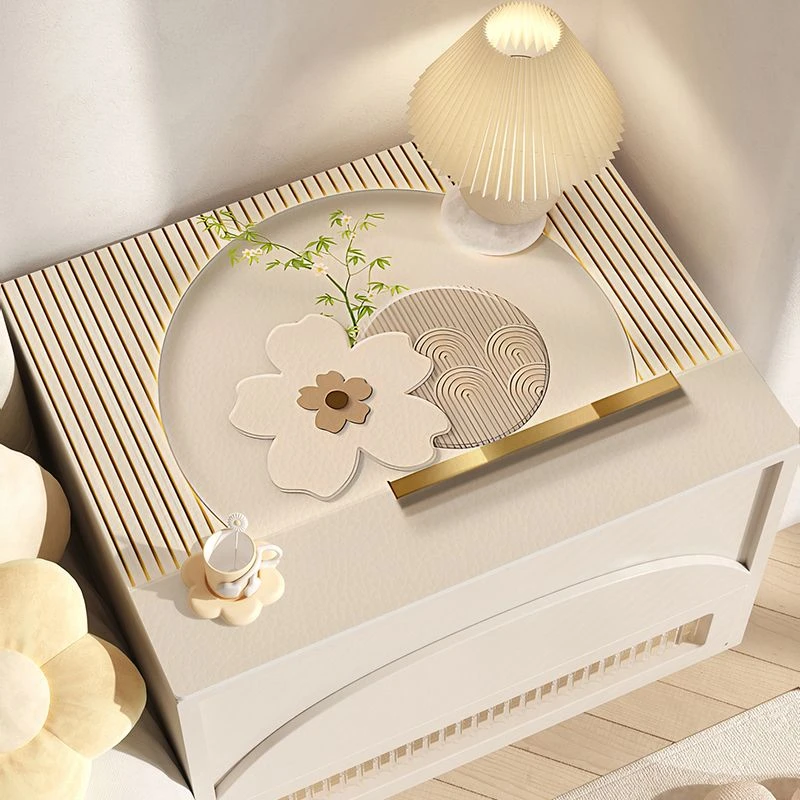 PU床头柜桌垫垫子防水盖布皮革桌面垫防尘保护套罩高级感柔软耐磨