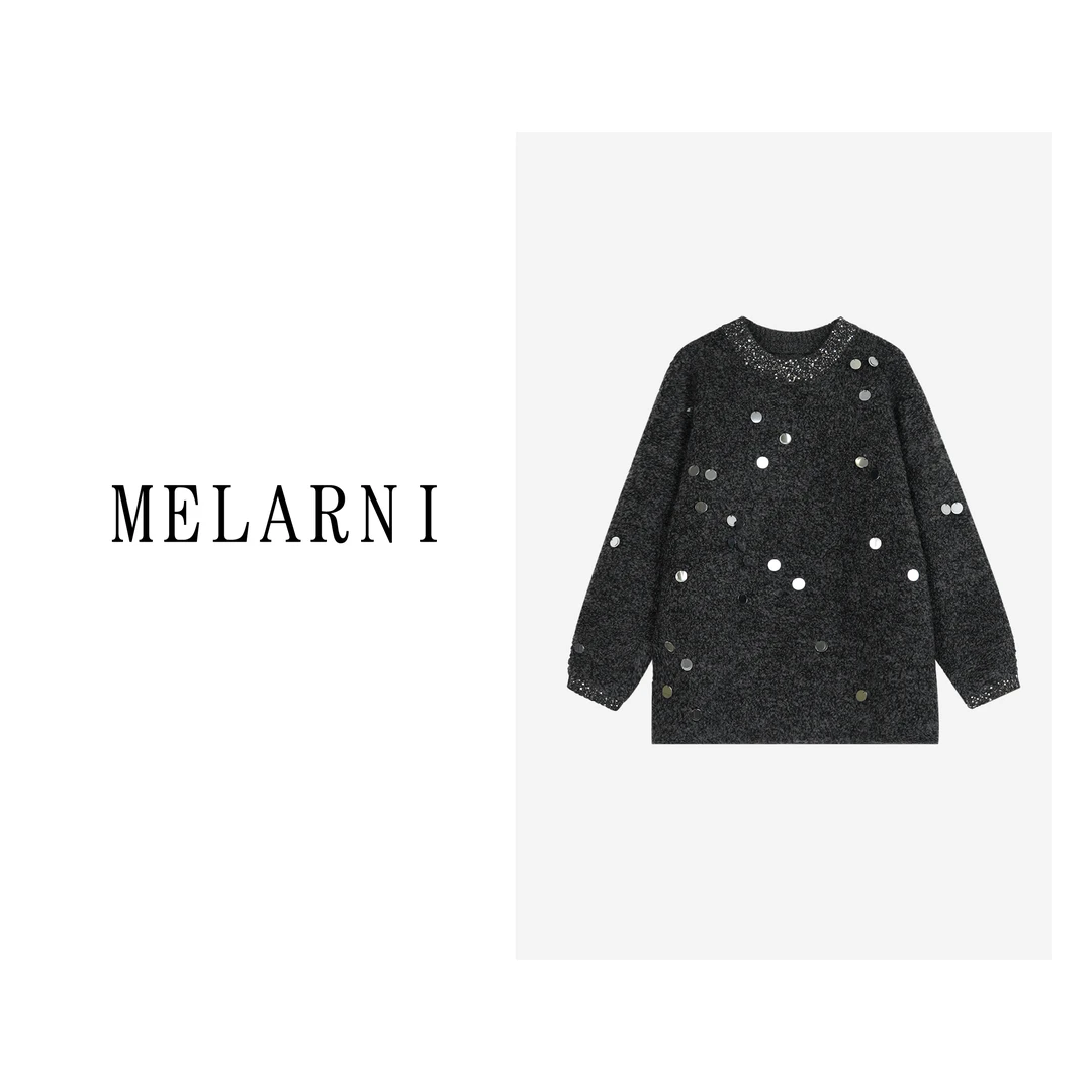 【MELARNI】时尚休闲秋冬毛衣MLN11541