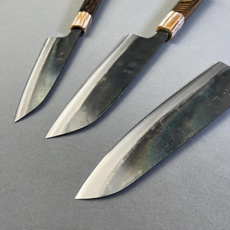 初心黑鲸青一碳钢黑打菜刀牛刀主厨刀厨师刀专业日本进口厨房锋利