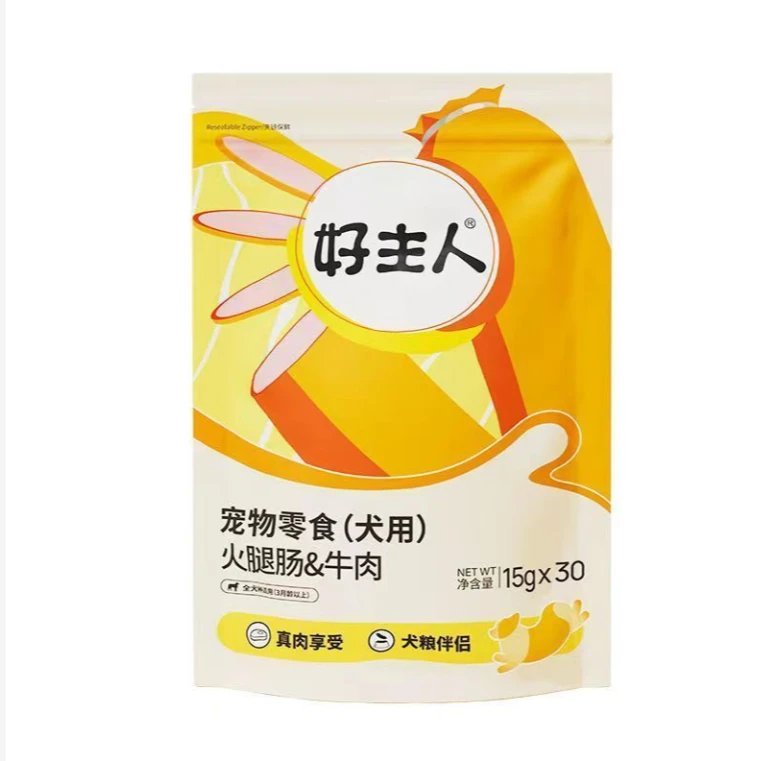 care/好主人好主人犬用火腿肠牛肉味0盐0香精犬粮伴侣训练专用