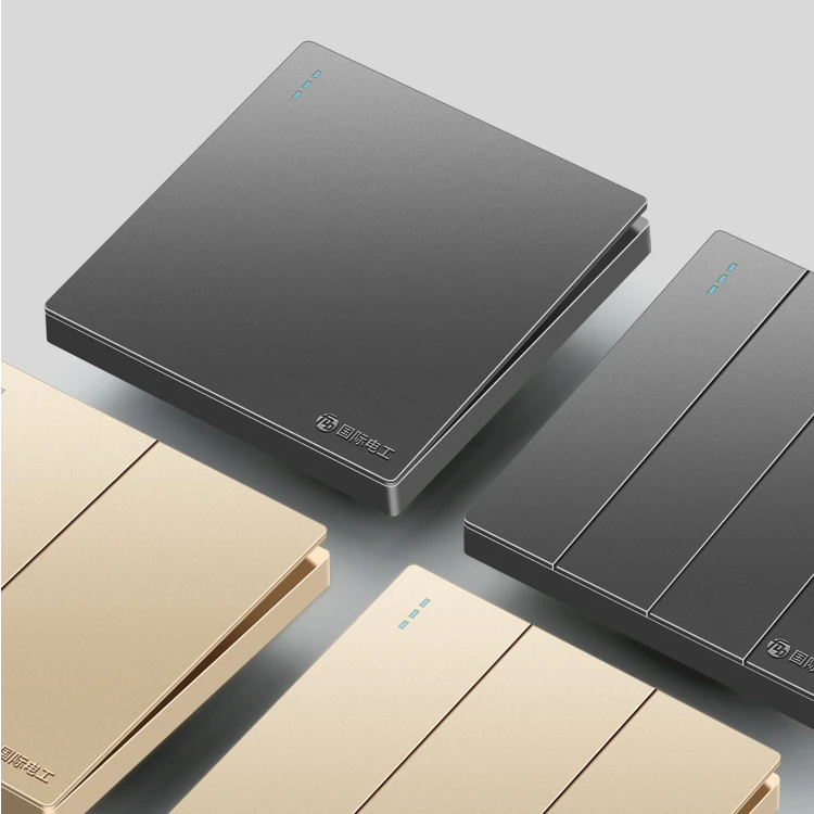 国际电工86型开关插座面板家用墙壁单开电灯单联1位一开单控开关