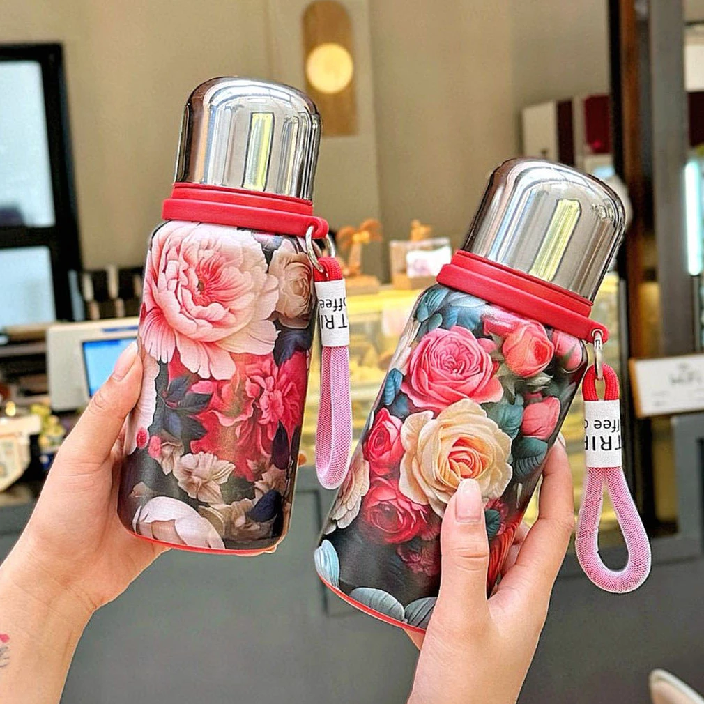 316不锈钢保温杯女士水杯高颜值轻奢便携车载大容量杯子户外茶杯