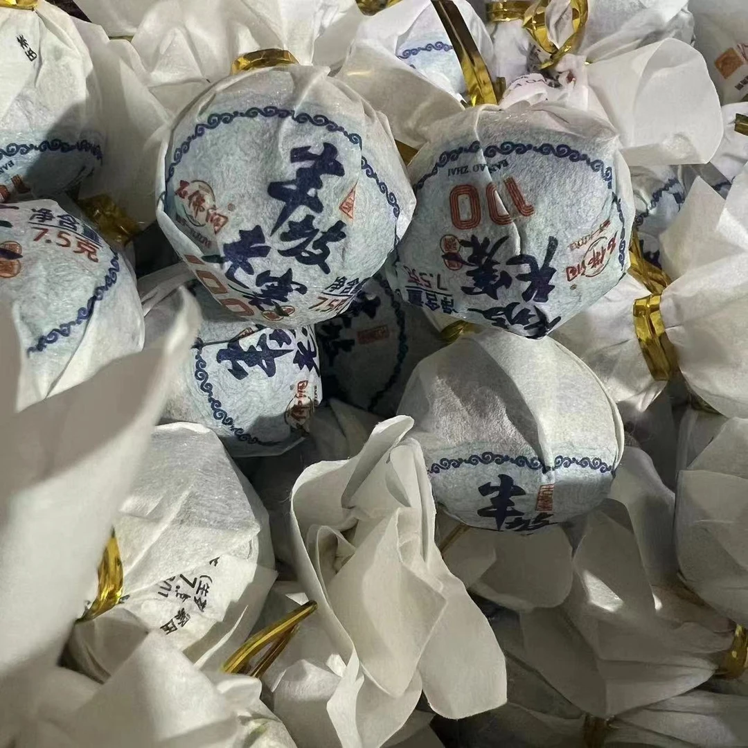 2025年半坡老寨100生茶龙珠 普洱茶生茶手工龙珠