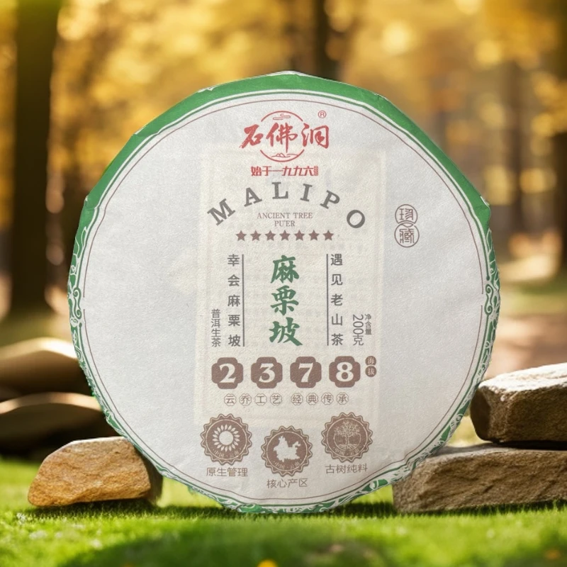 2024年麻栗坡普洱茶生茶饼茶200克