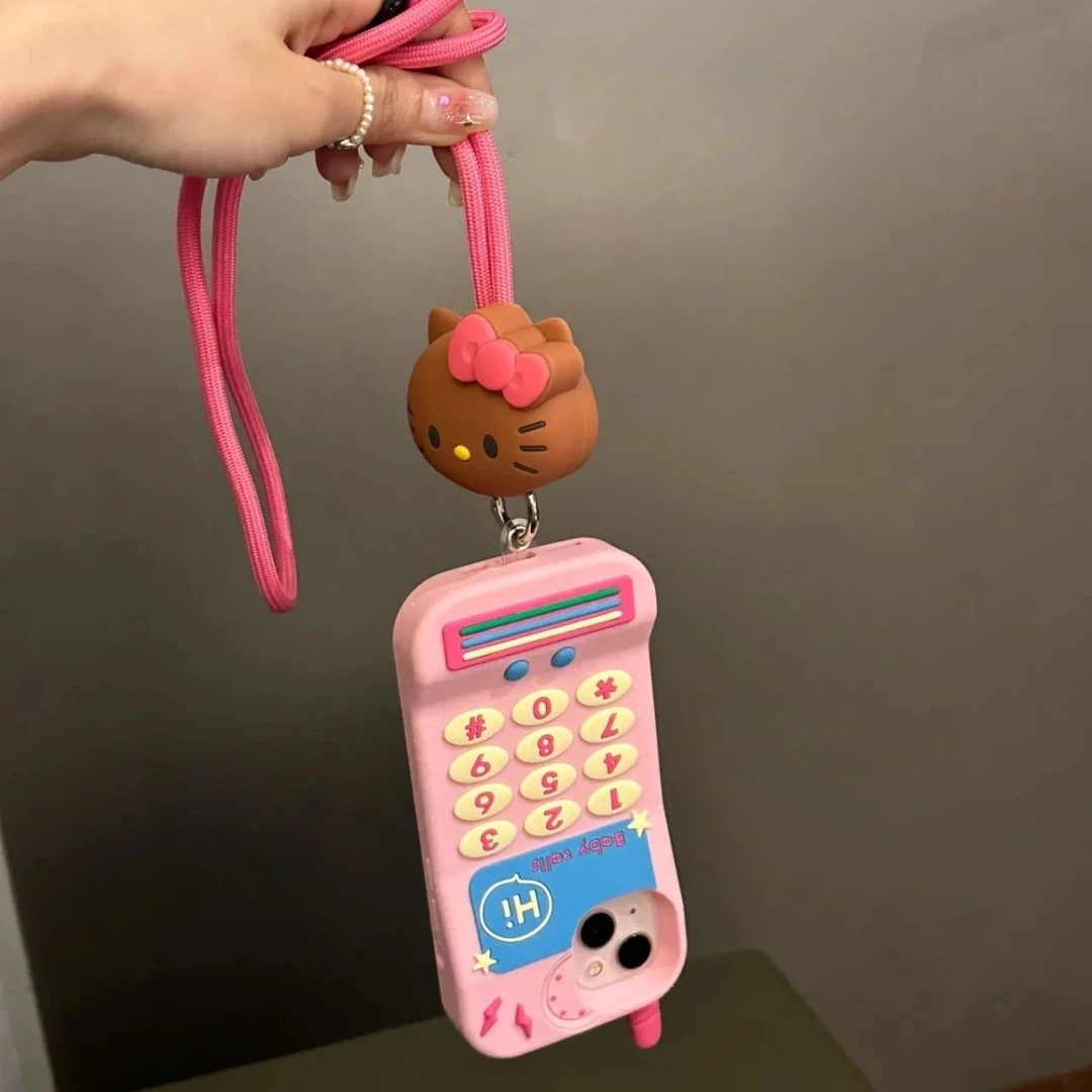 日韩少女立体大哥大可爱适用苹果14iphone13手机壳12promax女防摔