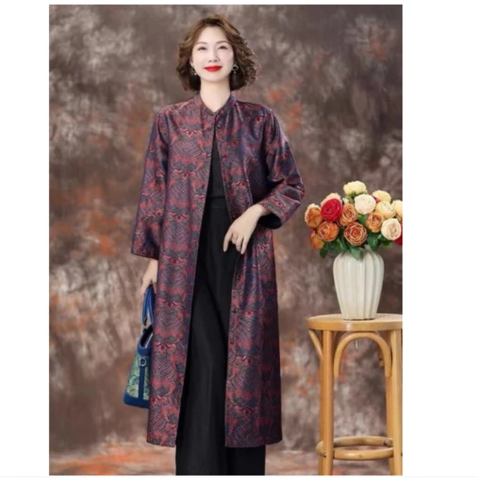 2023新款双面双穿风衣女装中长款外套0379-校校