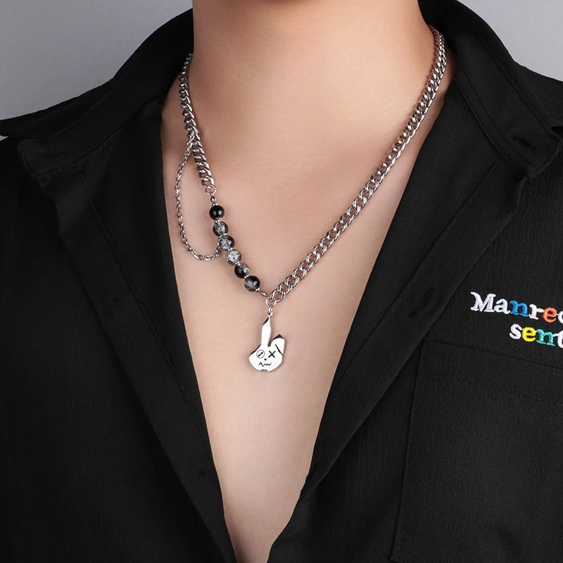 钛钢项链 设计感百搭项链男个性素款锁骨时尚小众ins轻奢冷淡风