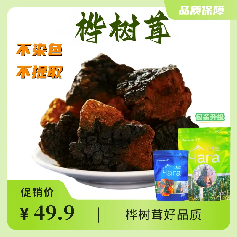 中俄边境桦树茸包邮白桦茸煮水喝特别好营养浓郁