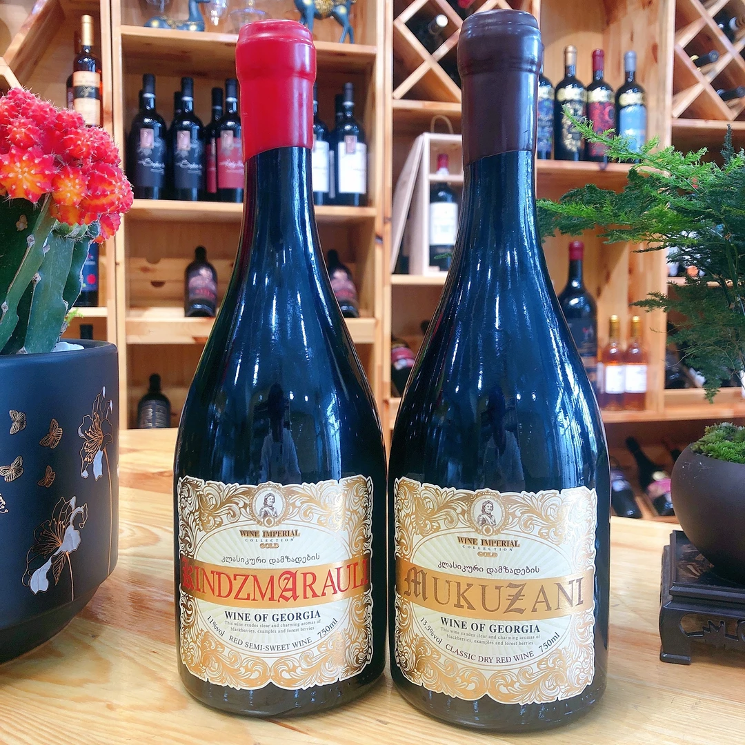 格鲁吉亚原瓶原装进口沙皇穆库扎尼珍藏葡萄酒750ML