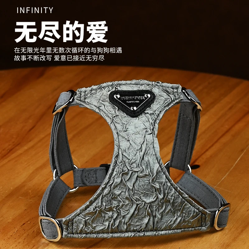 狗狗牵引绳小型犬狗舒适遛狗绳背心式泰迪宠物胸背带轻便