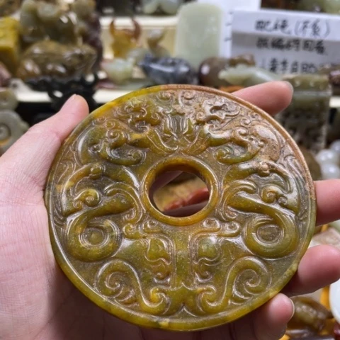蛇纹石玉颈饰未镶嵌107